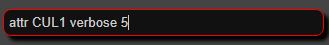 attr CUL1 verbose 5