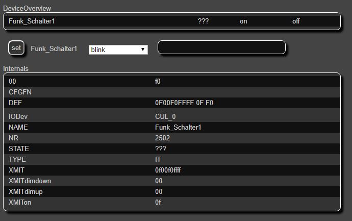 attr Funk_Schalter1 IODev CUL1 Device