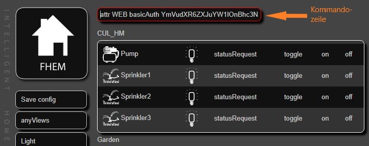 SmartHome Oberfläche