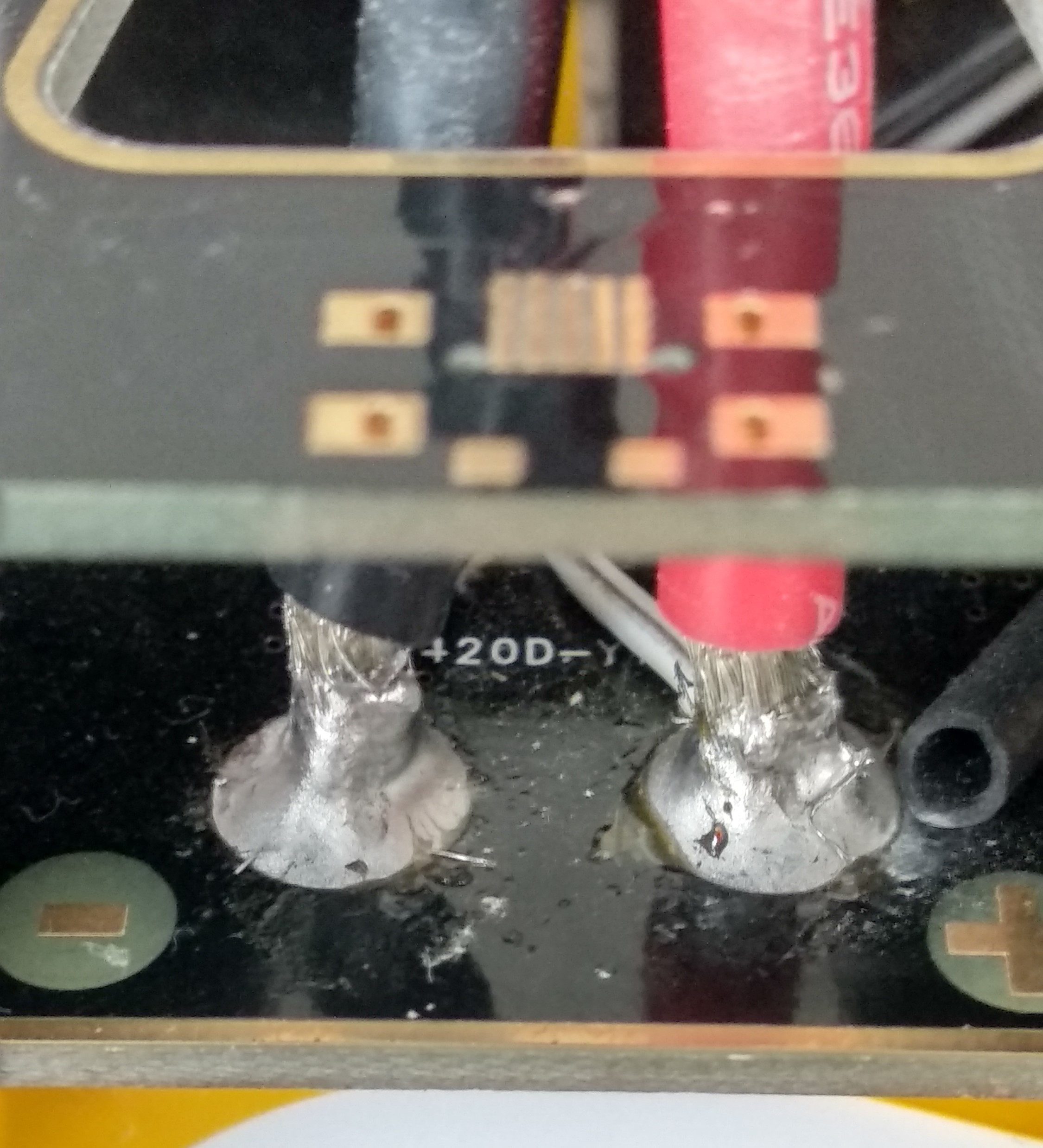 Lötstellen DJI S550 Verteiler