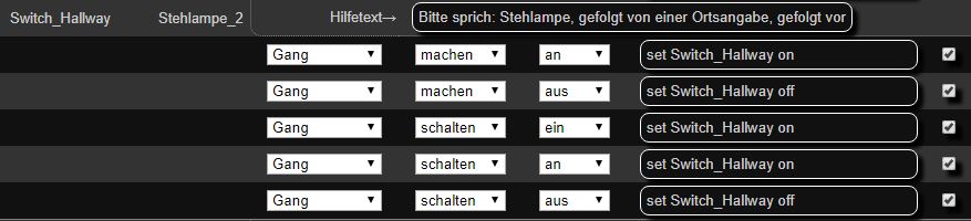 Sprachkommando Stehlampe